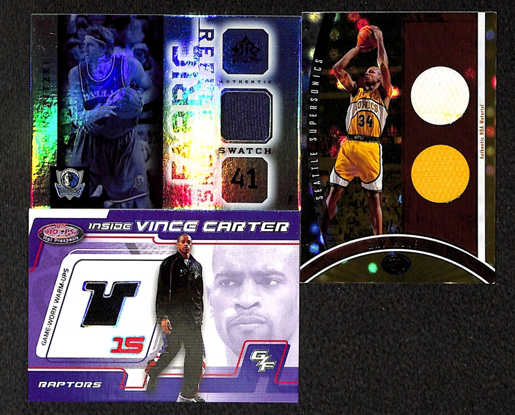 Lot Of 100+ Basketball Jersey/Relic Cards