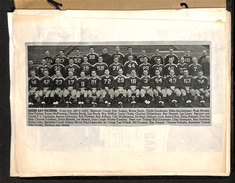 1947 Green Bay Packers Scrapbook W/ Autographs