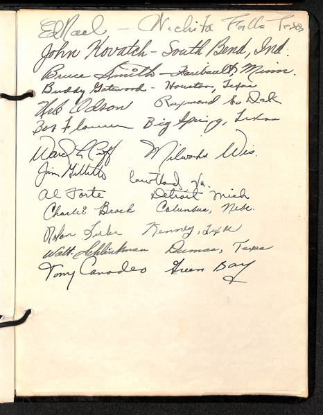 1947 Green Bay Packers Scrapbook W/ Autographs