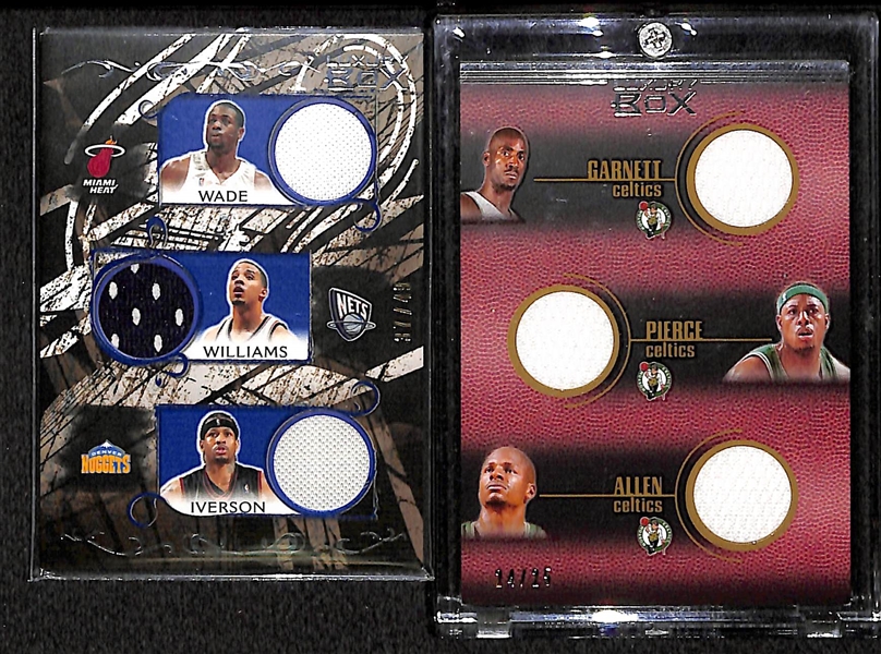 Lot Of 23 Basketball 3-8 Piece Jersey Cards