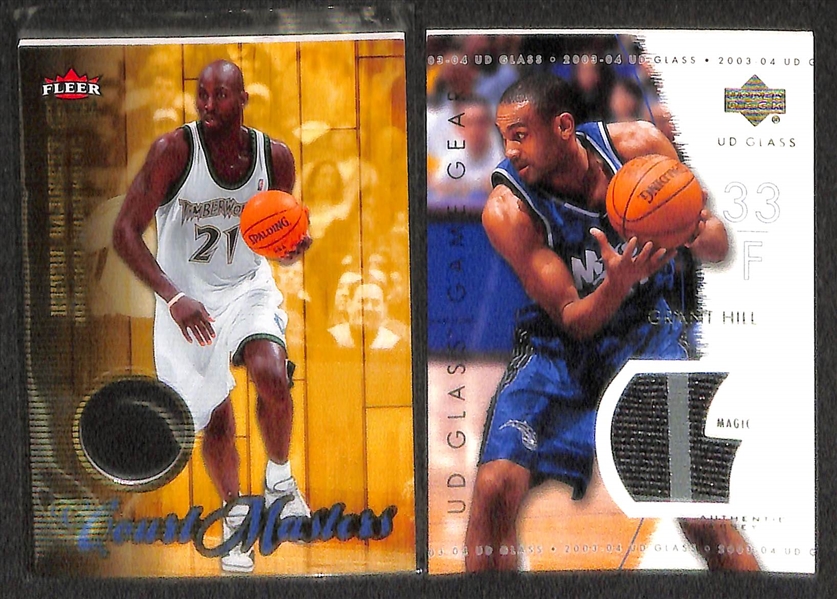 Lot Of 100 + Basketball Jersey/Relic Cards