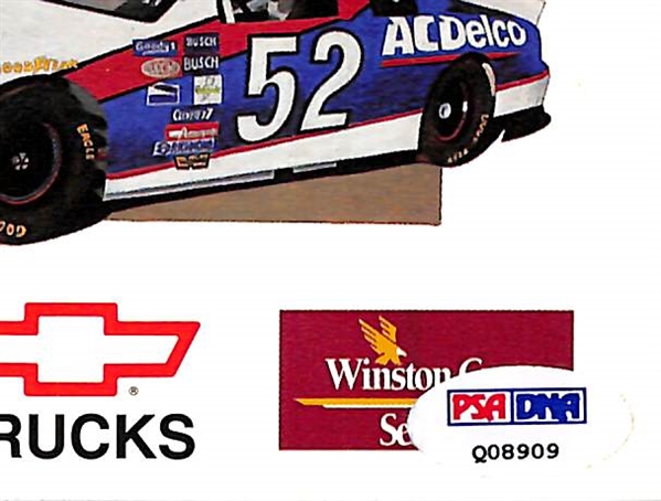 Dale Earnhart Sr Signed Brickyard Program - PSA COA