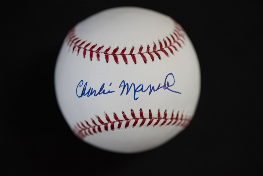 Lot Of 4 Phillies Signed Baseballs w. Charlie Manuel