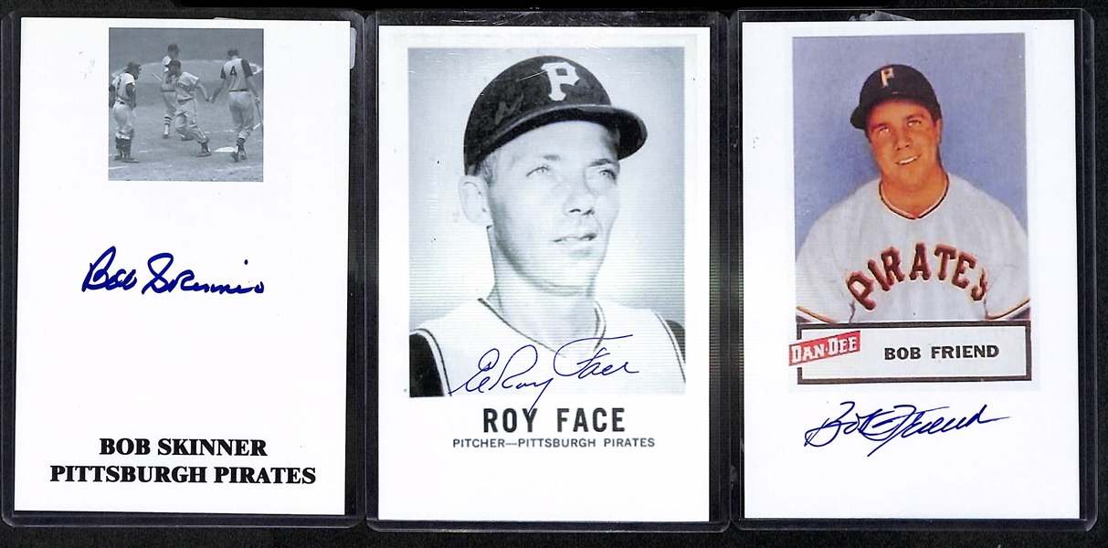 Lot Of 11 Baseball Stars Signed Photos & Index Cards w. Doerr