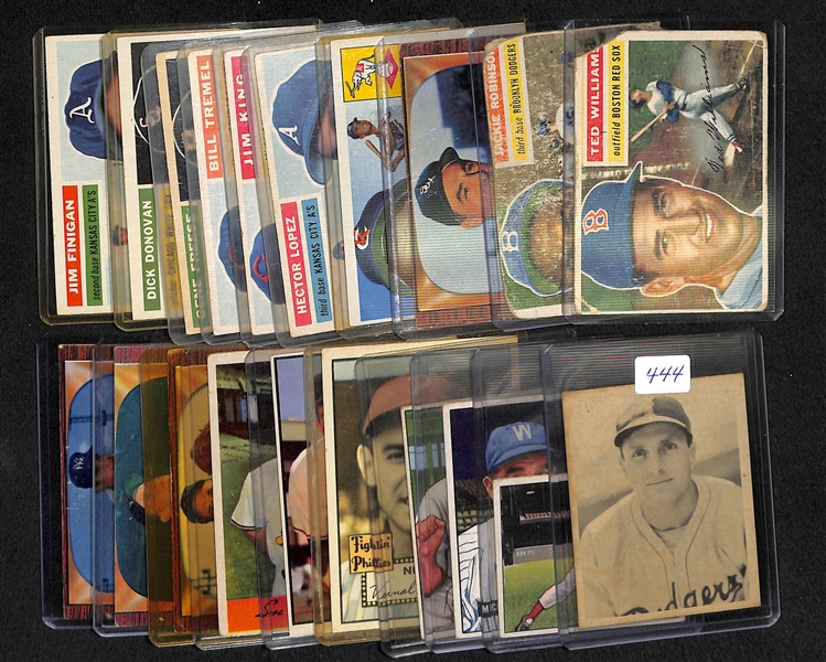 Vintage Baseball Card Lot From 1939-1956