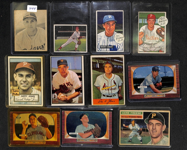 Vintage Baseball Card Lot From 1939-1956