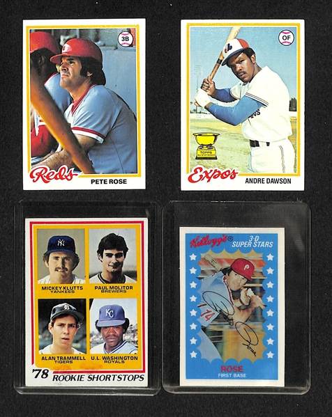 Lot Of 250+  Assorted Baseball Cards From 1972-1987