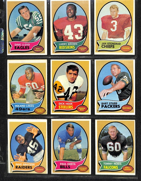 Lot Of 275 Different Football Cards From 1970-1972