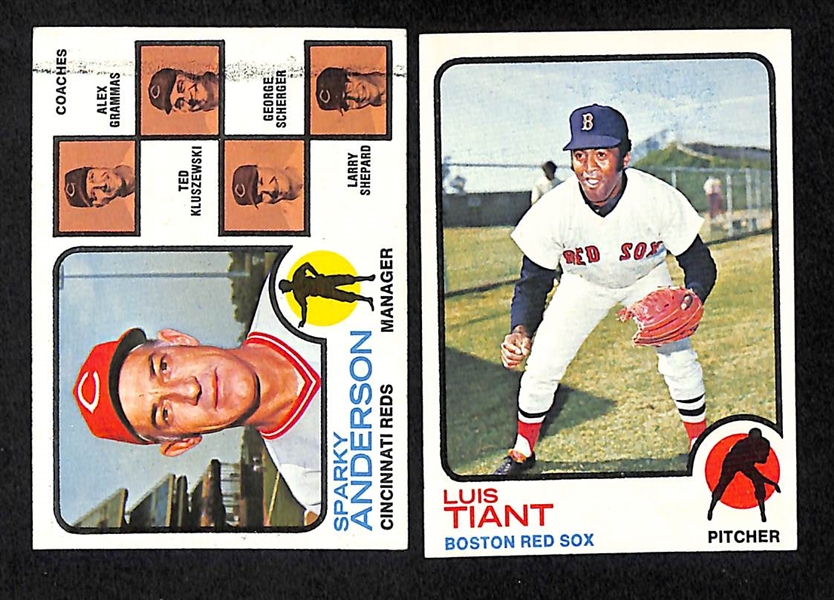Lot Of 284 Different 1973 Topps Baseball Cards