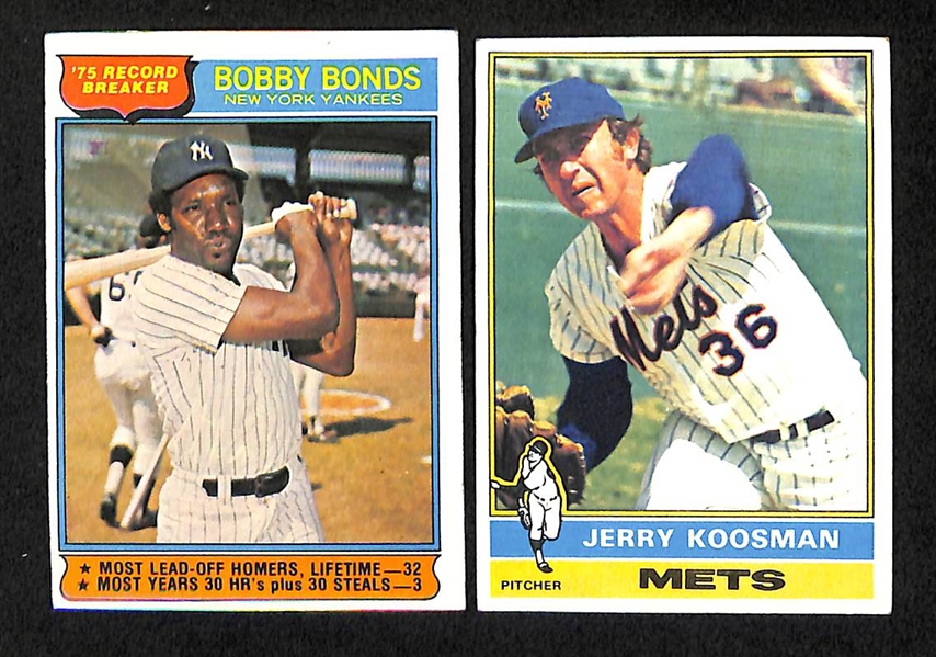 Lot Of 539 Different 1976 Topps Baseball Cards