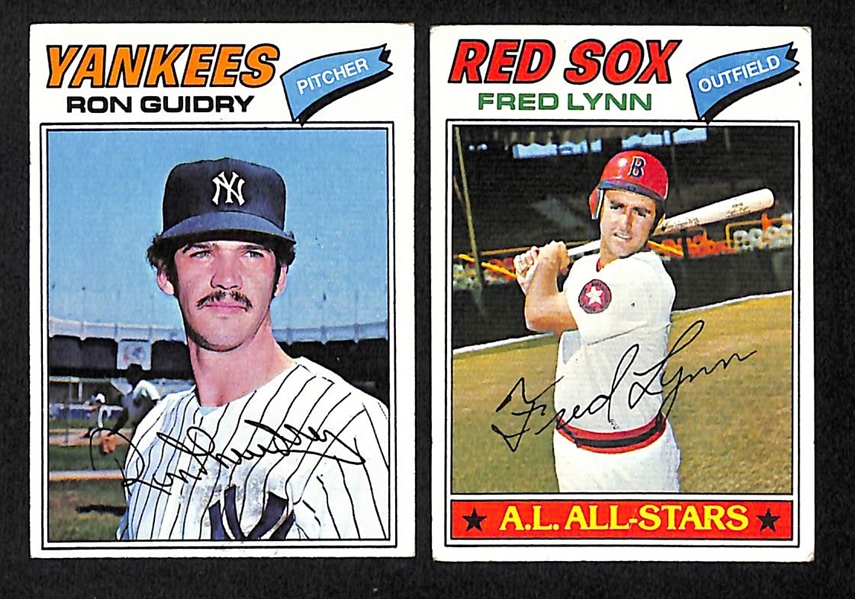 Lot Of 397 Different 1977 Topps Baseball Cards