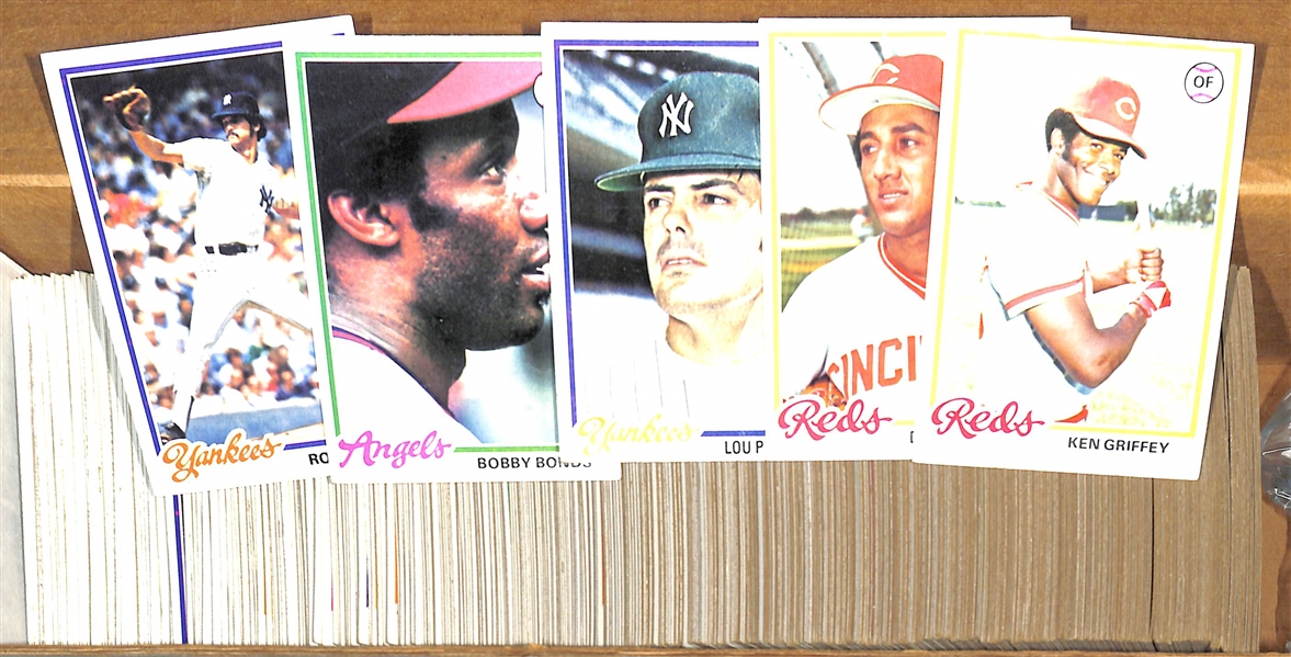 Lot Of 524 Different 1978 Topps Baseball Cards