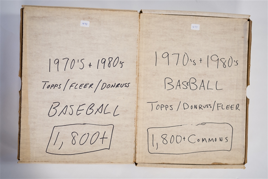 Lot Of 3500+ Assorted Baseball Cards From 1970's-1980's