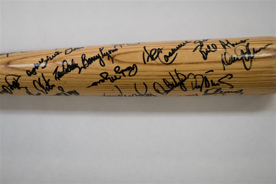 1986 Mets Championship Team Signed Bat w/ 30 Signatures - JSA