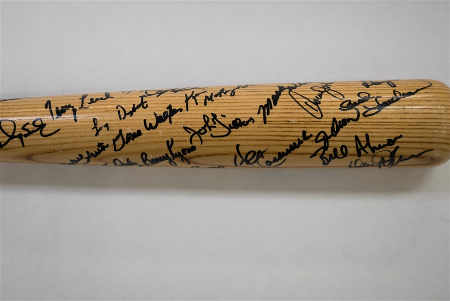 1986 Mets Championship Team Signed Bat w/ 30 Signatures - JSA