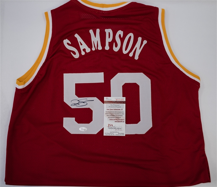 Ralph Sampson Signed Rockets Jersey - JSA