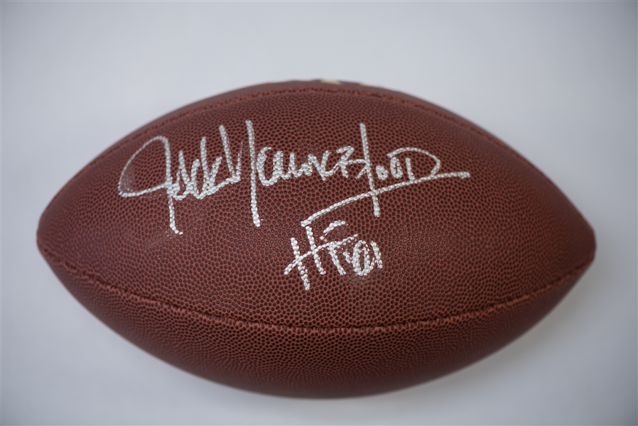 Kellen Winslow & Jack Youngblood Signed and Inscribed Footballs - JSA