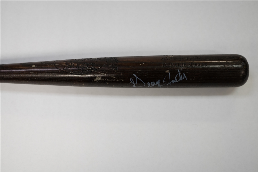 George Foster Signed Game Model Bat - JSA