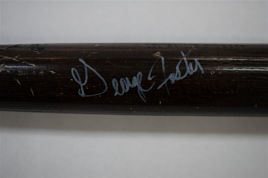 George Foster Signed Game Model Bat - JSA