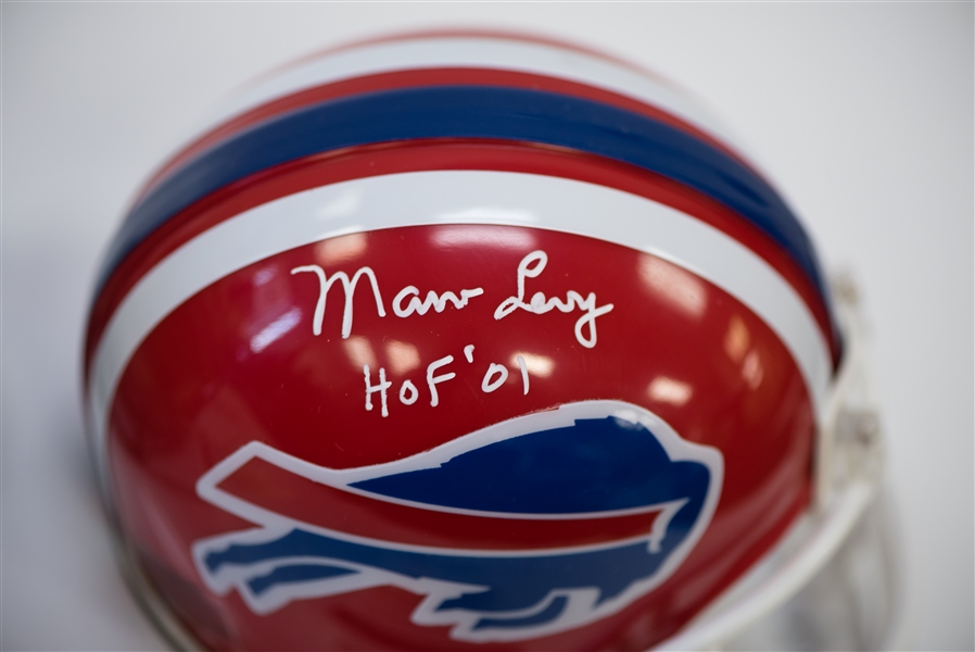 Lot Of 3 Signed Football Mini Helmets - Levy, Johnson, & Lofton - JSA