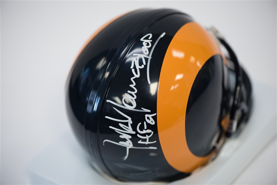 Lot Of 2 Signed & Inscribed Football Mini Helmets - Youngblood & Lydell Mitchell