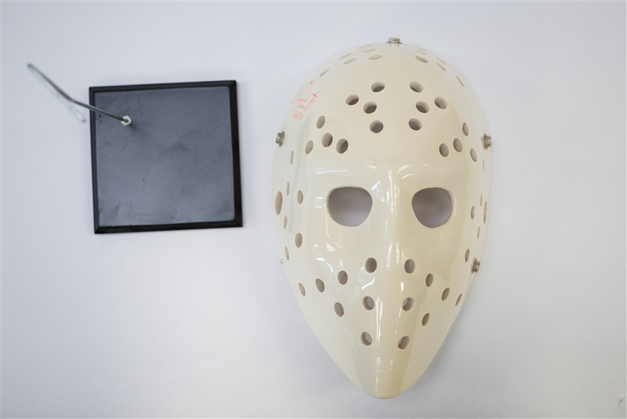 Bernie Parent Signed & Inscribed Ceramic Hockey Mask