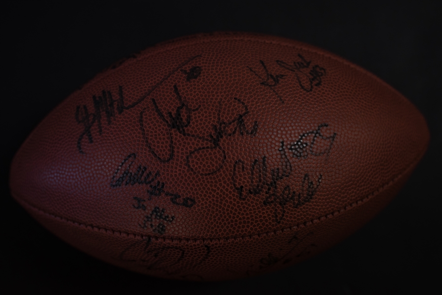 Eagles Legends Signed Football w. Wes Hopkins
