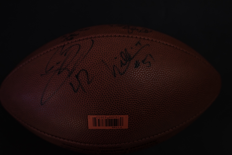 Eagles Legends Signed Football w. Wes Hopkins