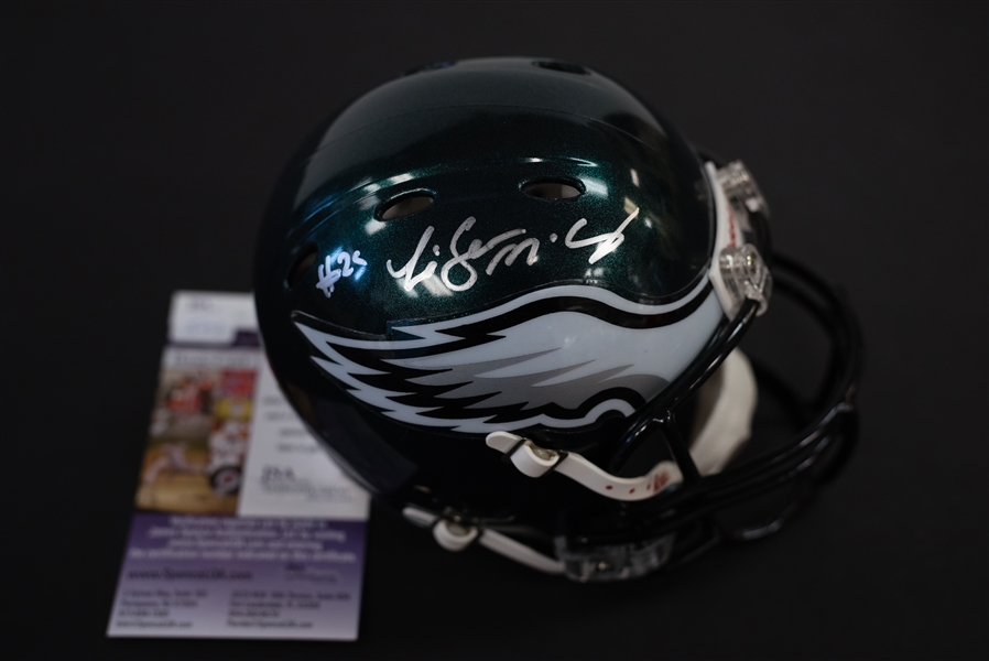 LeSean McCoy Signed Eagles Mini Helmet - JSA