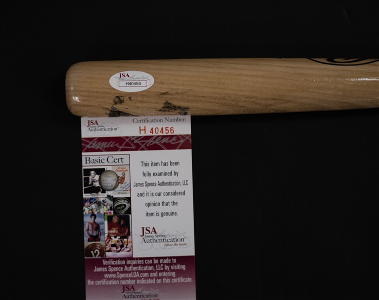 Charlie Manuel Signed Rawlings Mini Bat - JSA