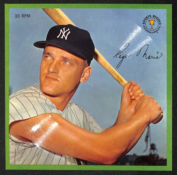 Baseball Porcelain Set & Records Of Mantle & Maris