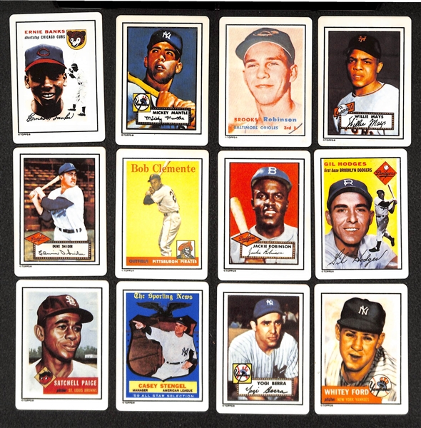 Baseball Porcelain Set & Records Of Mantle & Maris