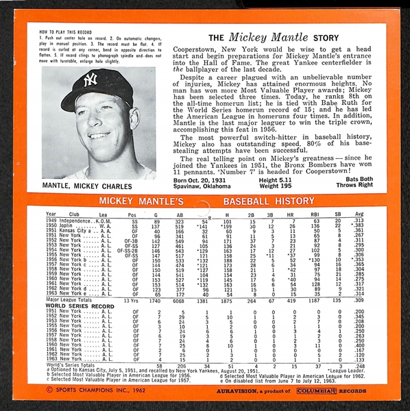 Baseball Porcelain Set & Records Of Mantle & Maris