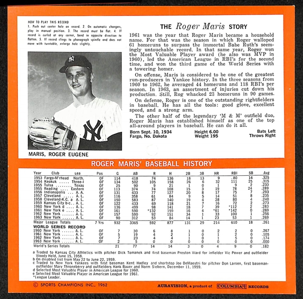 Baseball Porcelain Set & Records Of Mantle & Maris
