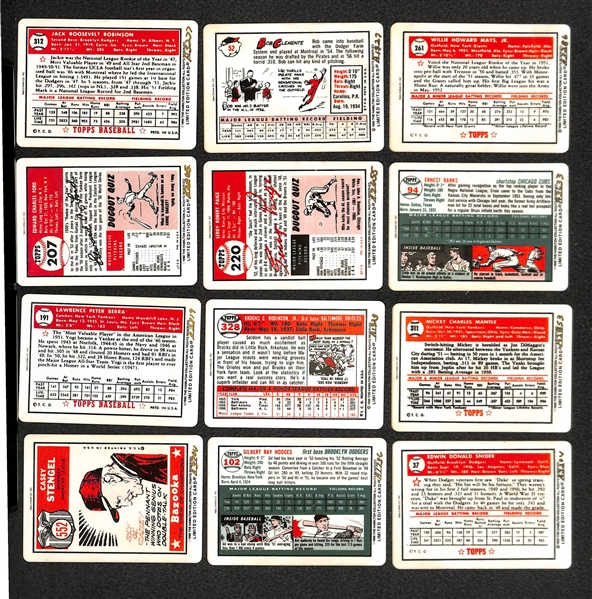 Baseball Porcelain Set & Records Of Mantle & Maris