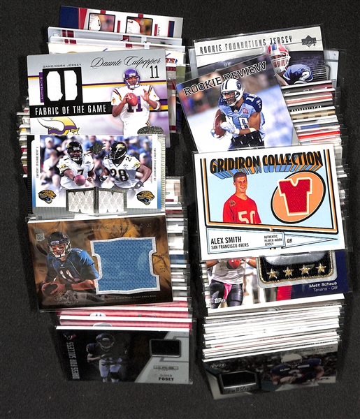 Lot Of 100 Football Relic Cards 