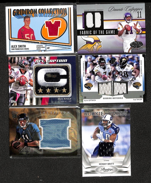 Lot Of 100 Football Relic Cards 