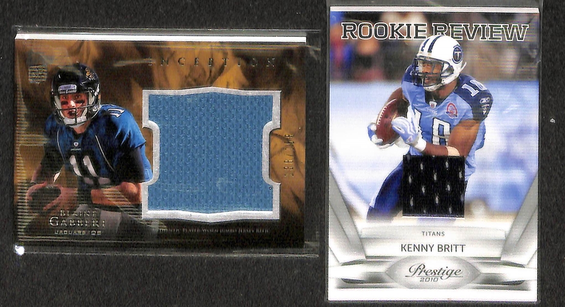 Lot Of 100 Football Relic Cards 