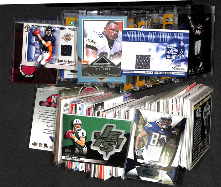 Lot Of 95 Football Insert & Relic Cards
