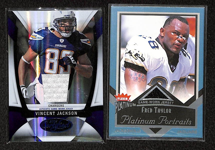 Lot Of 95 Football Insert & Relic Cards