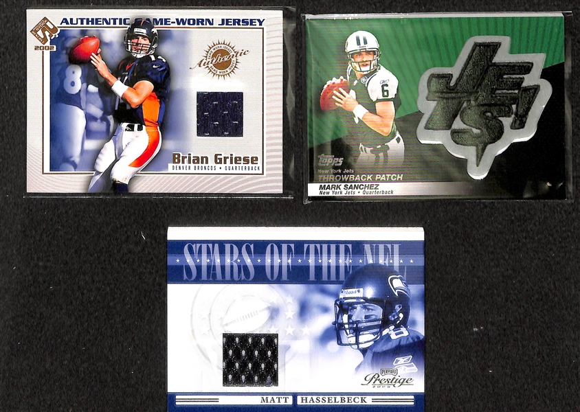 Lot Of 95 Football Insert & Relic Cards