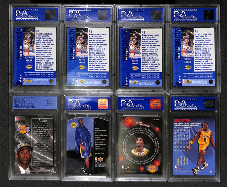 Lot Of 17 Kobe Bryant PSA Graded Cards
