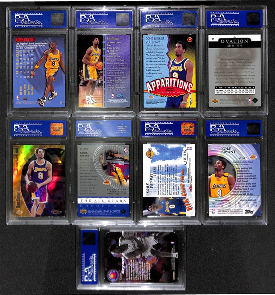 Lot Of 17 Kobe Bryant PSA Graded Cards