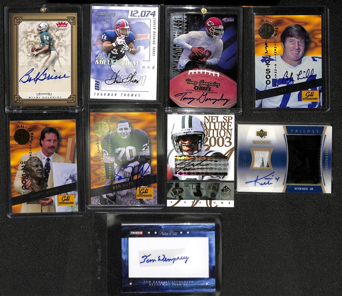 Lot Of 47 Football Auto Cards w. Griese