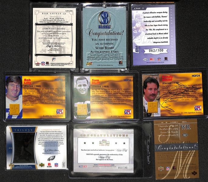 Lot Of 47 Football Auto Cards w. Griese