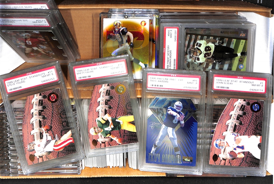 Lot Of Football Graded & Insert Cards