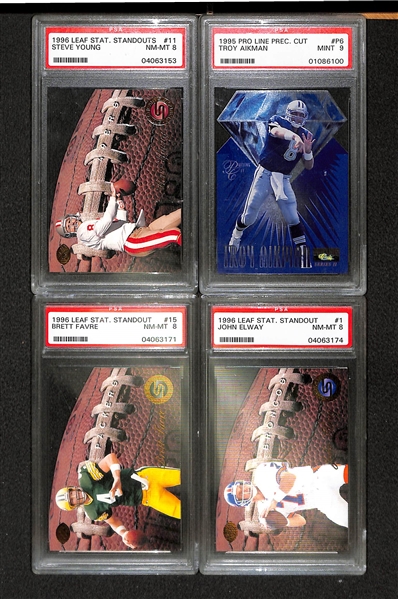 Lot Of Football Graded & Insert Cards