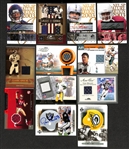 Lot Of 12 Football Auto & Relic Cards w. Brady