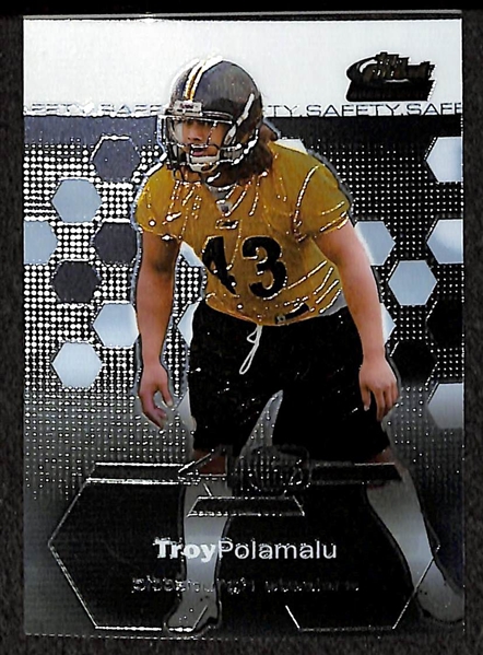Lot Of 7 Football Stars Rookie Cards w. Polamalu