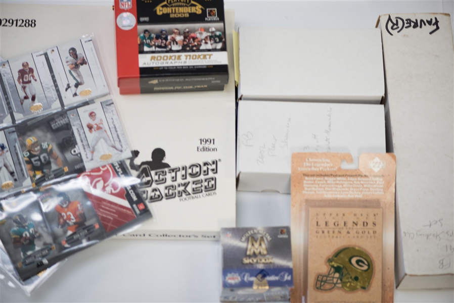 Large Lot Of Football Cards & Sets